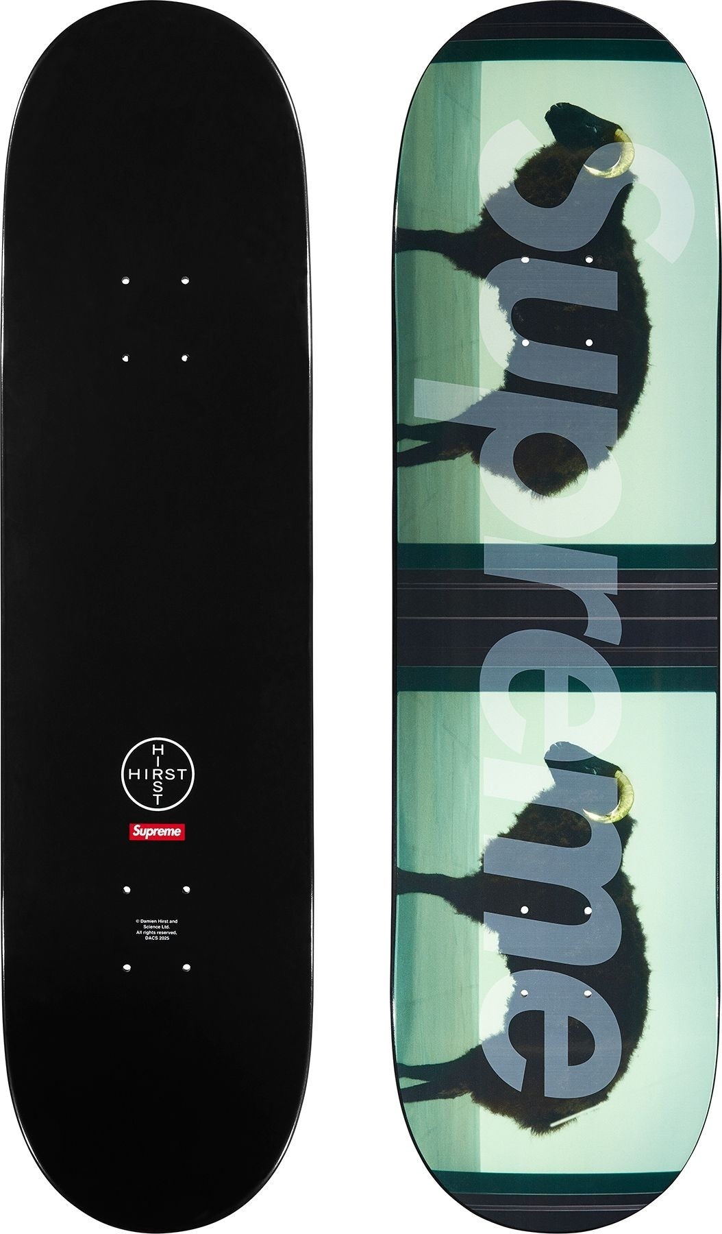 Supreme/Damien Hirst Sheep Skateboard